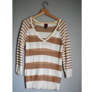 Bebe Gold Knit Sweater